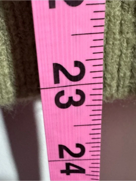 Lucky Brand Camo Fuzzy Knit Cardigan Green Button Front Pockets Small - Picture 6 of 7